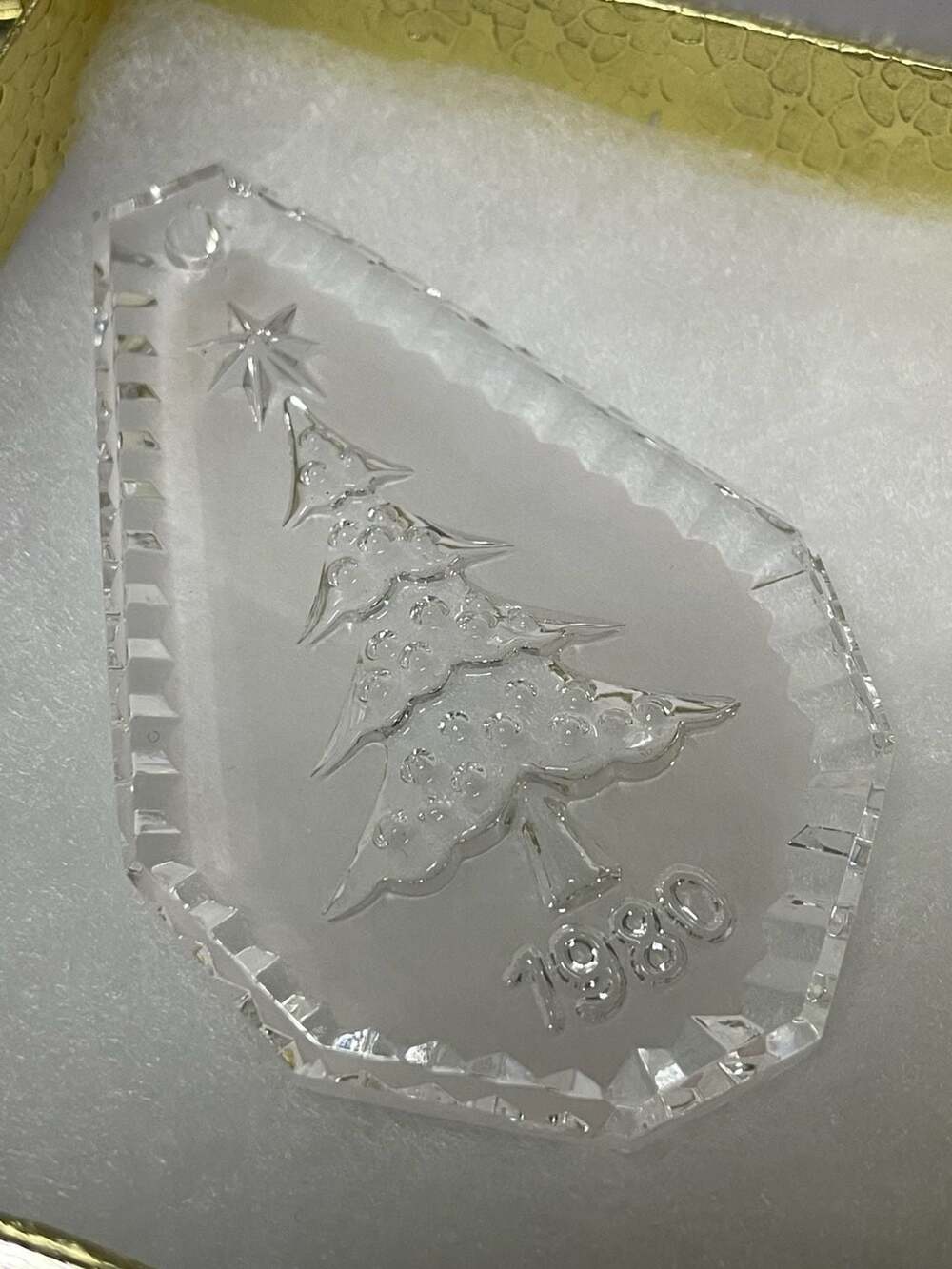 Waterford Crystal 1980 Christmas Tree Ornament